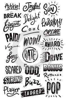 Artwork Typographic Illustration Style Concept