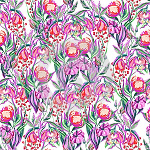 Artwork vector flower pattern