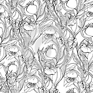 Artwork vector flower pattern