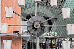 Artwork Waterwiel At The Nemo Science Museum Amsterdam The Netherlands 2019