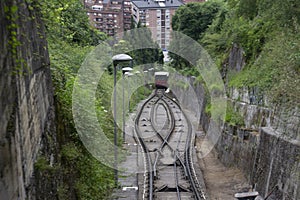 Artxanda funicular to go up and down from the Artxanda viewpoint and to the city of Bilbao