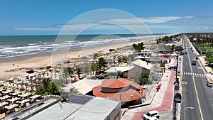 Aruana Beach at Aracaju Sergipe Brazil. Tourism at Brazil Northeast.