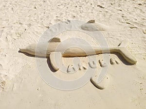 Aruba beach sand