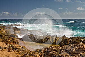 Aruba Landscape in the Atlantic Side