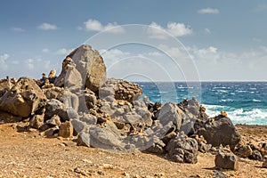 Aruba Landscape in the Atlantic Side