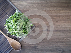 Arugula in a bowl