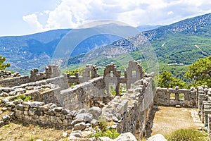 Arykanda Ancient City is an ancient city built on mountain terraces at an altitude of 1000 meters. Antalya-Turkey