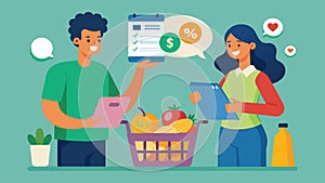 As they browse for groceries a couple weighs their options for a student loan repayment plan and how it will affect