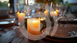 As the candles burn low the warmth of their fire contrasts with the cool night air making for a cozy and memorable
