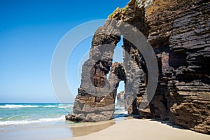 As Catedrais beach - Beach of the Cathedrals - Galicia, Spain