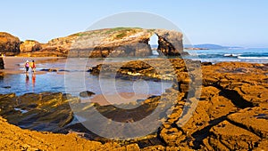 As Catedrais beach. Cantabric coast. Spain photo