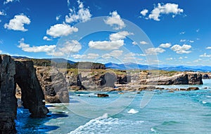 As Catedrais beach, Cantabric, Spain photo