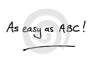 As easy as ABC
