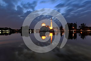 Floating Mosque at Dawn