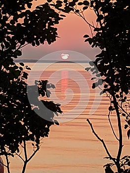 As the sun goes down