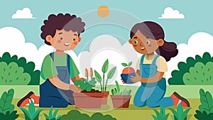 As they tend to their vegetable garden a pair of siblings talk about their childhood memories of gardening with their photo