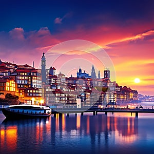 As you approach the city of Porto, you are greeted by a captivating skyline