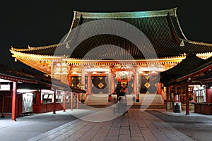 Asakusa Temple by night