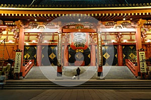 Asakusa Temple by night