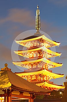 Asakusa temple at Tokyo Japan