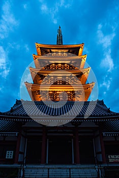 The Asakusa temple in Tokyo, Japan