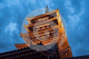 The Asakusa temple in Tokyo, Japan