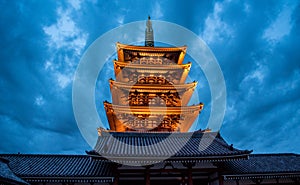 The Asakusa temple in Tokyo, Japan