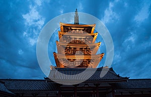 The Asakusa temple in Tokyo, Japan