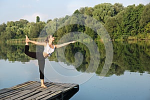 Asana on balance Nataraja asana