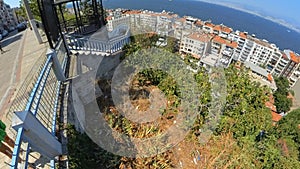 Asansor on Izmir skyline in Turkey