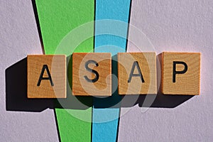 ASAP acronym as banner headline