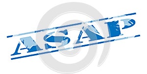 Asap blue stamp