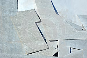 Asbestos cement wallboard photo