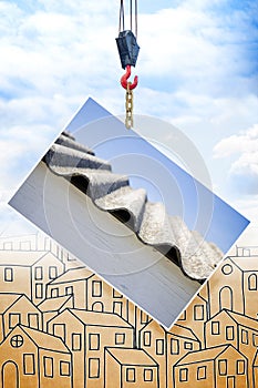 Asbestos removal concept image