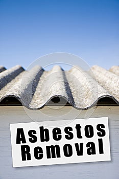 Asbestos removal concept image