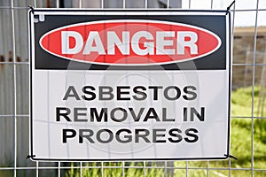 Asbestos Warning Sign