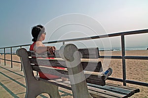 Asbury Park Boardwalk, New Jersey USA.