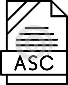 ASC Outline Vector Icon