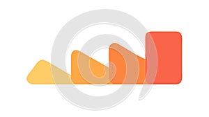 Ascending Bar Chart, Growth, Progress, and Statistical Data Representation vector design Generative AI