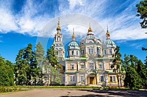 Ascension Cathedral in Panfilov Park of Almaty, Kazakhstan