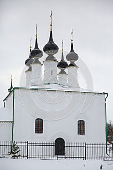 Ascension church of the Alexander monastery in winter, Suzdal, R