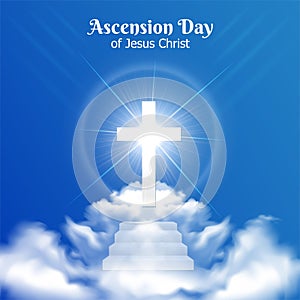 Ascension Day of Jesus Christ design background vector illustration