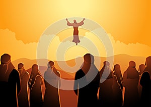 The ascension of Jesus