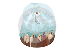 Ascension of Jesus Christ, Bible concept photo