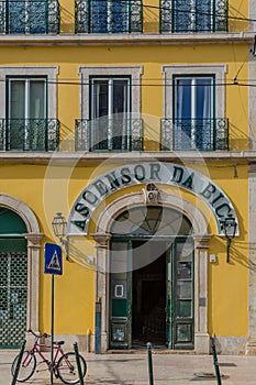 Ascensor da Bick - The bottom station of the popular tram in Lisbon