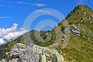 Ascent to the peak Dent de Nendaz