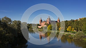 Aschaffenburg Palace overlooking the Main river