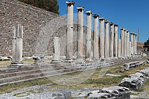 Asclepeion ancient city in Pergamon, Turkey.