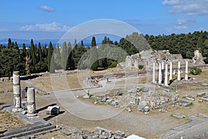 Asclepio at Kos island in Greece