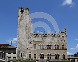 Ascoli Piceno ( Italy) - Historic palace with towers